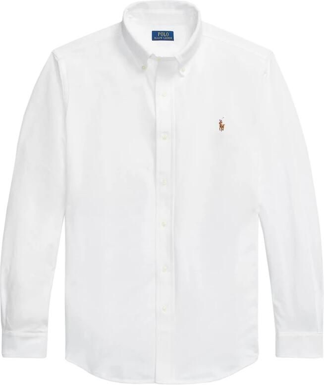 Polo Ralph Lauren Overhemd Lange Mouw CHEMISE AJUSTEE EN OXFORD COL BOUTONNE LOGO PONY PLAYER MULTICO - Foto 10