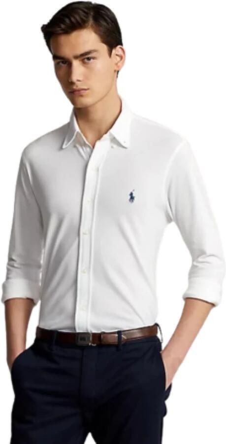 Polo Ralph Lauren Overhemd Lange Mouw CHEMISE AJUSTEE COL BOUTONNE EN POLO FEATHERWEIGHT - Foto 11
