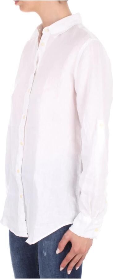 Lauren Ralph Lauren Overhemdblouse met afgeronde zoom model 'KARRIE' - Foto 4