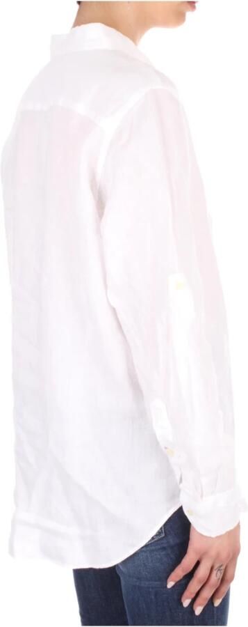 Lauren Ralph Lauren Overhemdblouse met afgeronde zoom model 'KARRIE' - Foto 5