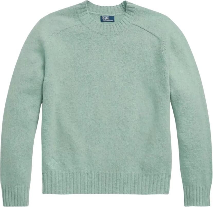 Ralph Lauren Wollen trui Relaxed Fit met logo Green Dames