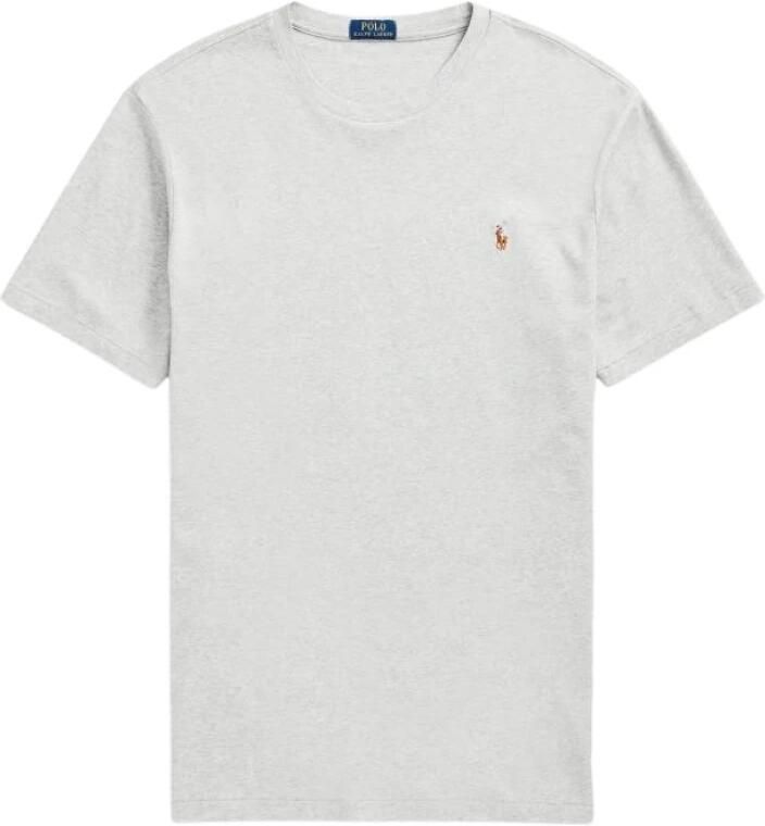 Ralph Lauren Zacht katoenen T-shirt met ronde hals en kenmerkende pony-borduursel Gray Heren - Foto 4