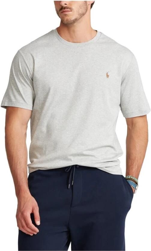 Ralph Lauren Zacht katoenen T-shirt met ronde hals en kenmerkende pony-borduursel Gray Heren - Foto 2
