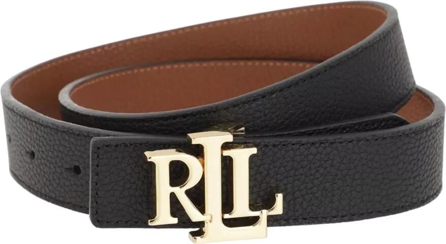Ralph Lauren Omkeerbare Bruin & Zwart Riem met Gouden Logo Black Dames - Foto 2