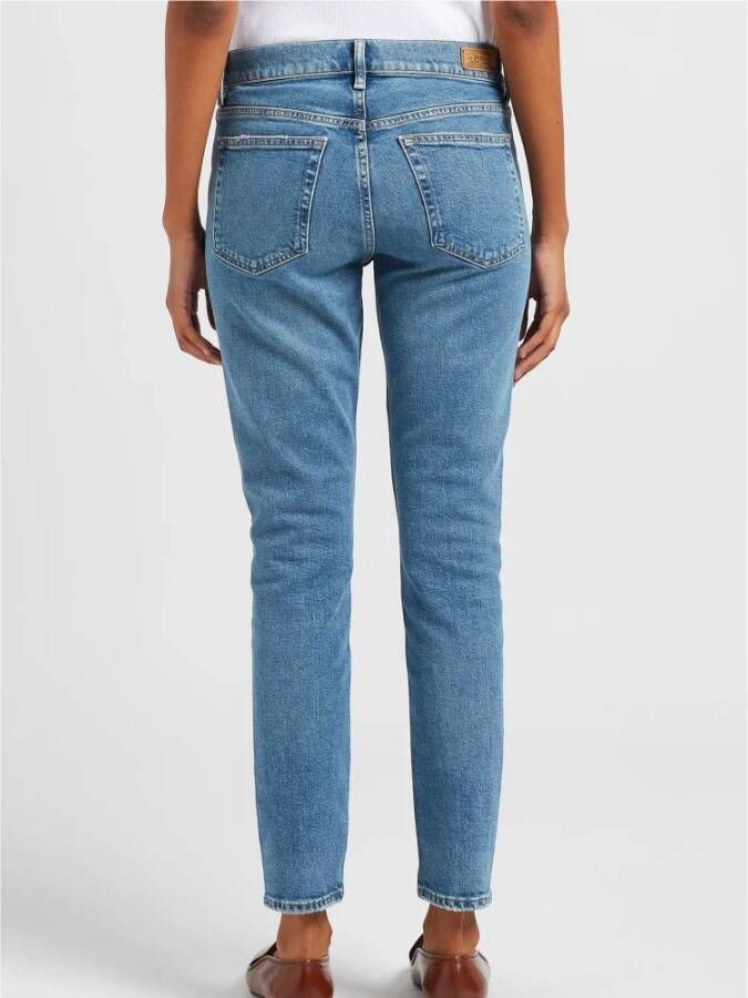 Ralph Lauren Rockstar Skinny Jeans Blauw Dames