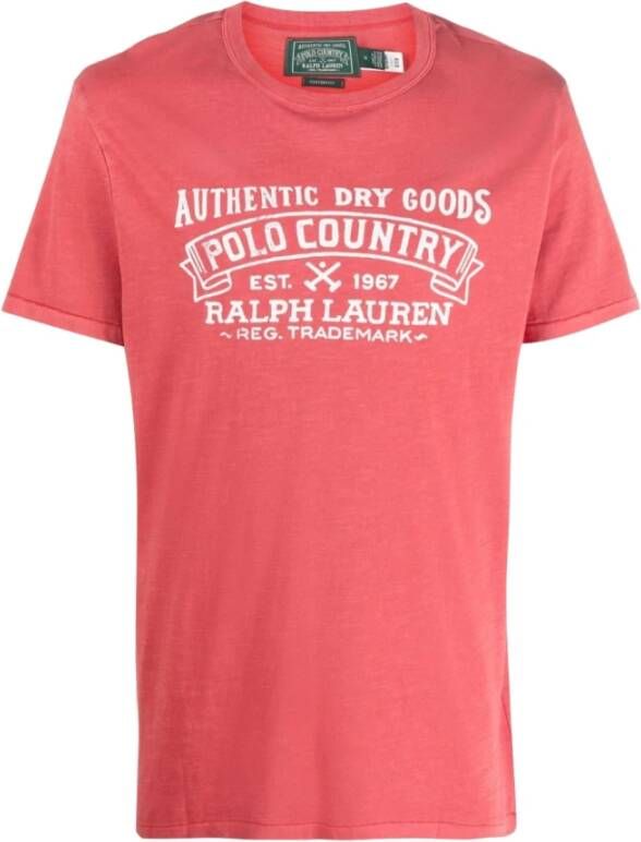 Ralph Lauren Rode Polo T-shirts en Polos Rood Heren