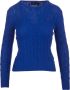 Ralph Lauren Comfortabele en stijlvolle ronde hals gebreide kleding voor vrouwen Blue Dames - Thumbnail 9