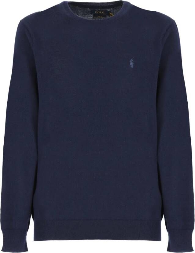 Polo Ralph Lauren Blauwe Sweaters LS SF CN Pp-Long Sleeve-Pullover Blauw Heren