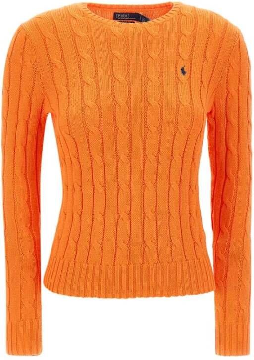 Ralph Lauren Round-neck Knitwear Oranje Dames