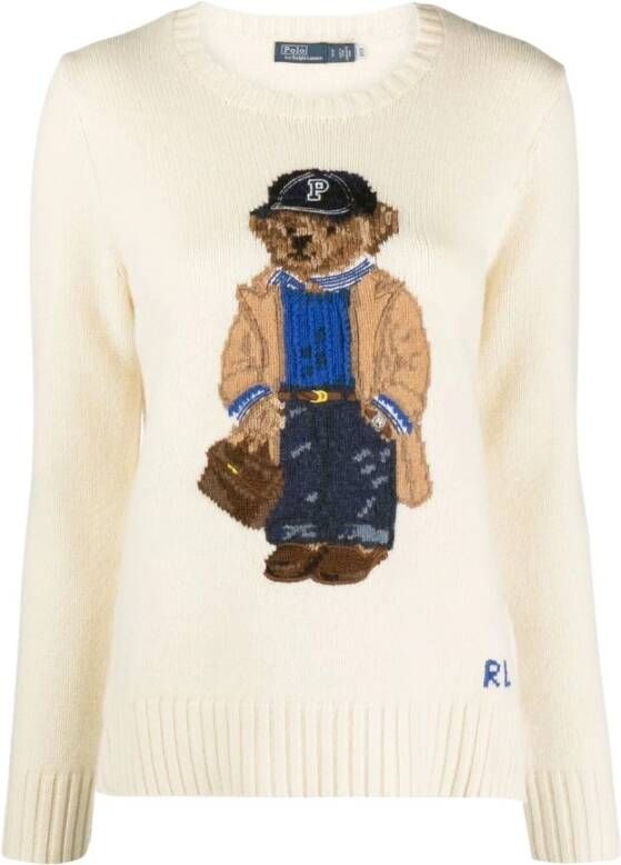 Ralph Lauren Polo Sweaters Wit White Dames