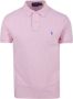Polo Ralph Lauren Polo shirt met logo borduursel en geribbelde kraag en manchetten Pink Heren - Thumbnail 4