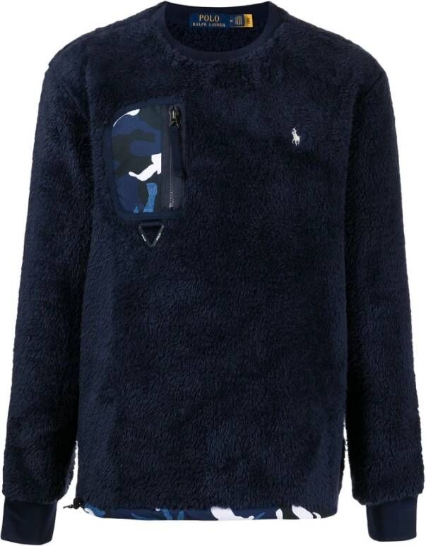 Polo Ralph Lauren Cortina Sherpa Sweatshirt Blauw Heren