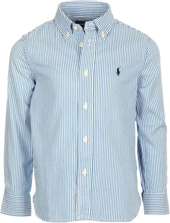 Polo Ralph Lauren Kids Slim fit zakelijk overhemd met streepmotief model 'TOPS'