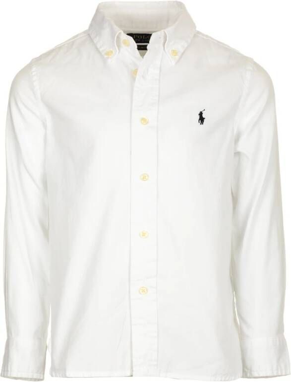 Polo Ralph Lauren overhemd wit Katoen Klassieke kraag Effen 128