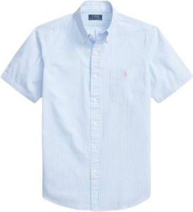 Ralph Lauren Short Sleeve Shirts Blauw Heren