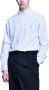 Ralph Lauren Slim Fit Blauw Wit Gestreept Oxford Overhemd voor Heren Blauw Heren - Thumbnail 4