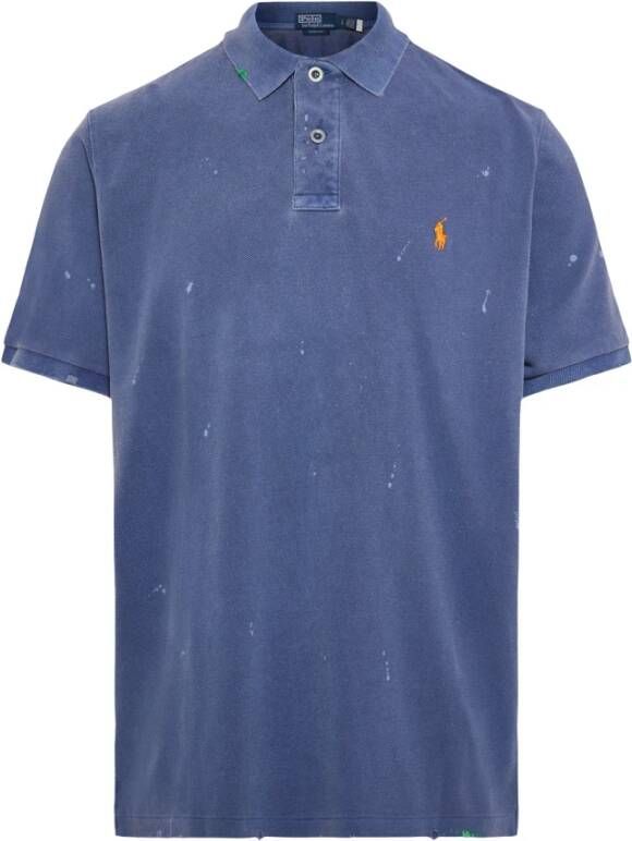 Ralph Lauren Slim Fit Polo Shirt Blauw Heren