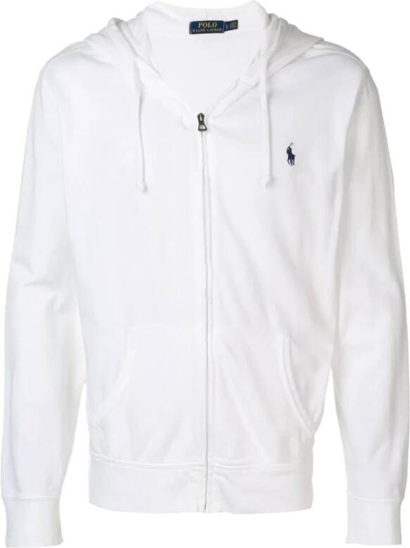 Ralph Lauren Witte Zip-Through Sweatshirt voor Heren White Heren
