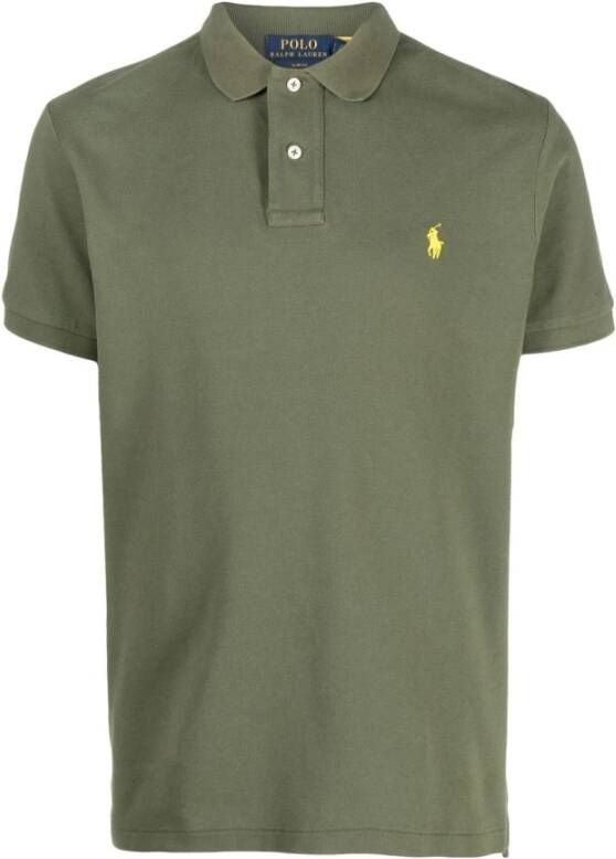 Ralph Lauren Stijlvolle Army Green Polo Shirt Groen Heren