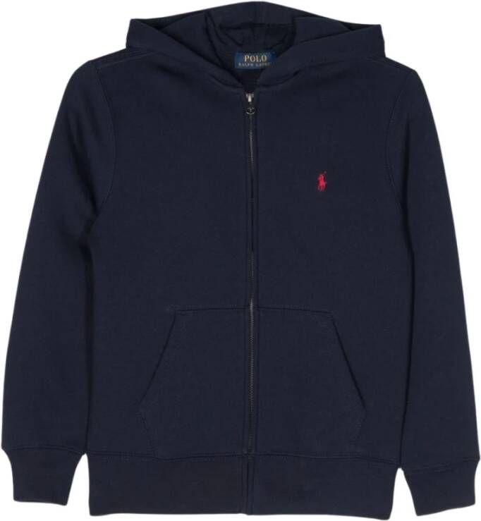 Ralph Lauren Stijlvolle Blauwe Katoenen Sweatshirt voor Kinderen Blauw Heren