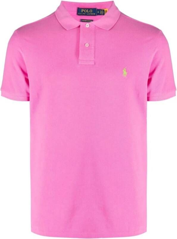 Ralph Lauren Stijlvolle Polo Shirt in Rosa Maui Roze Heren