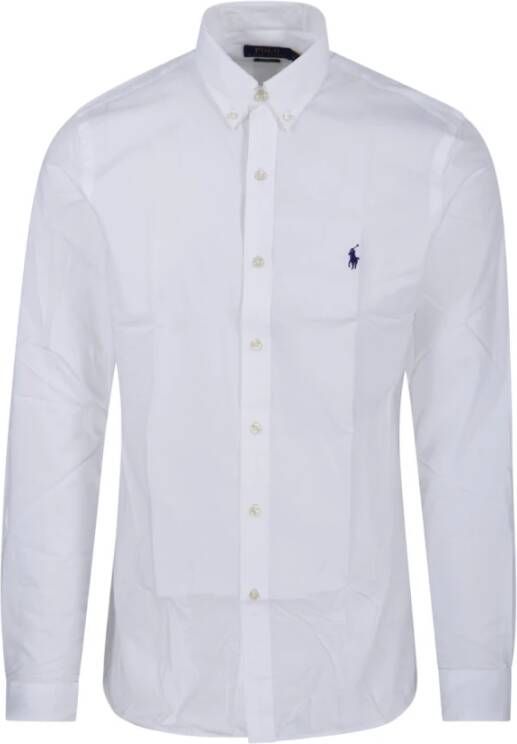 Polo Ralph Lauren Witte Stretch-Katoenen Overhemd met Polo Pony Motief White Heren - Foto 14