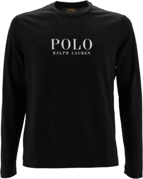 Polo Ralph Lauren Underwear Shirt met lange mouwen en labelprint model 'LIQUID'
