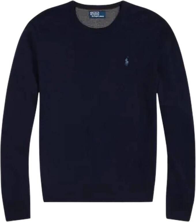 Polo Ralph Lauren Blauwe Sweaters LS CN Pp-Lange Mouwen-Pullover Blauw Heren