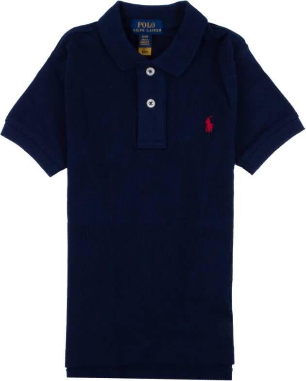Polo Ralph Lauren polo donkerblauw Jongens Katoen Polokraag Effen 140-152 - Foto 2