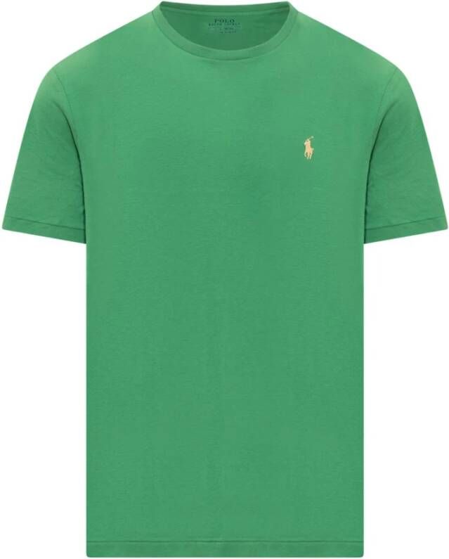 Polo Ralph Lauren Lifeboat Green Katoenen T-shirt met Geborduurd Logo Green Heren