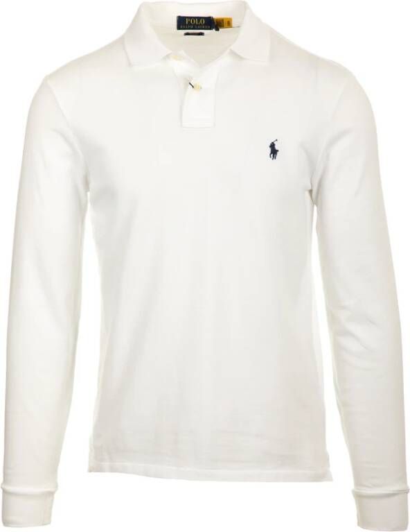 Polo Ralph Lauren Slim fit poloshirt in design met lange mouwen - Foto 8
