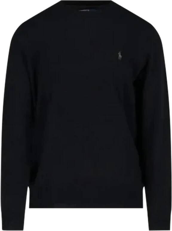 Polo Ralph Lauren Zwarte Sweaters LS CN Pp-Lange Mouwen-Pullover Black Heren