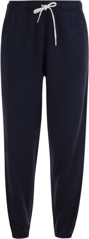 Ralph Lauren Blauw Katoenmix Trainingspak met Elastische Taille Blauw Dames