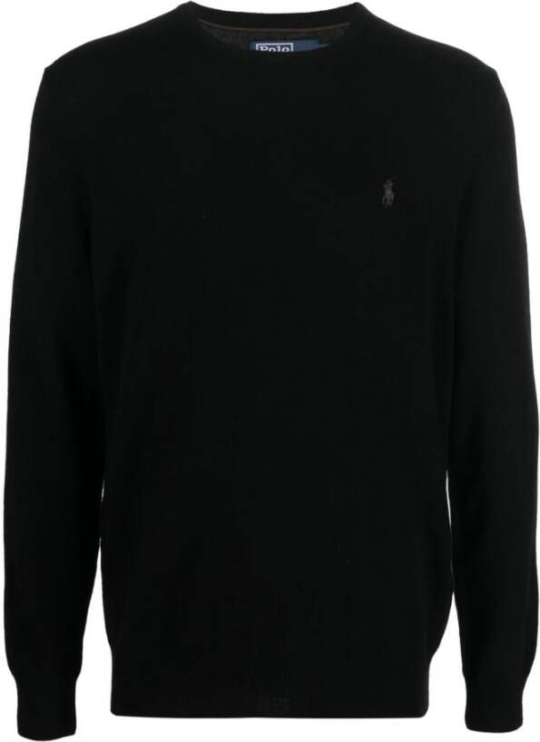 Polo Ralph Lauren Zwarte Sweaters LS CN Pp-Lange Mouwen-Pullover Black Heren