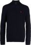 Polo Ralph Lauren Donkerblauwe Wollen Blend Half Zip Sweater Blue Heren - Thumbnail 1