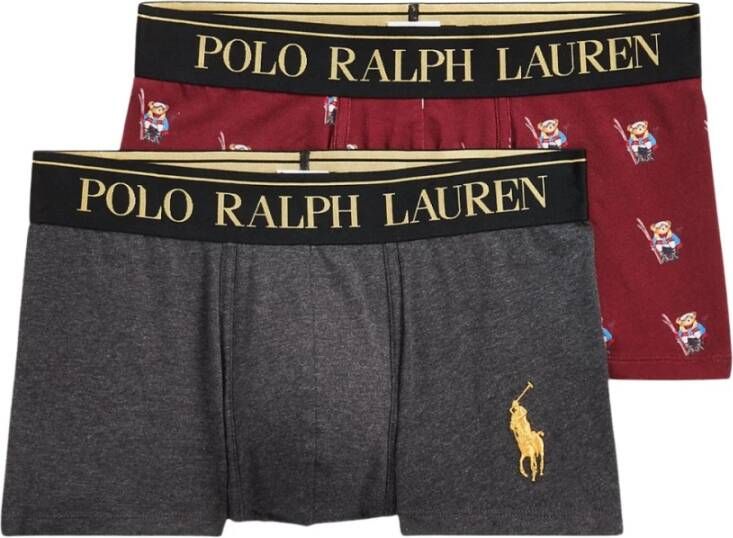 Polo Ralph Lauren Underwear Boxershort met elastische band met label in een set van 2 stuks