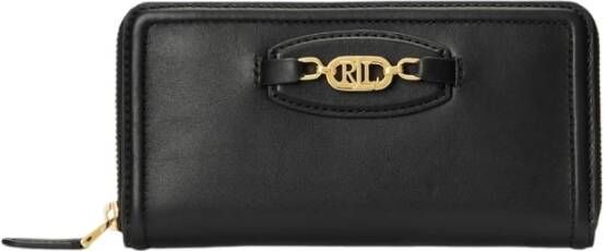 Ralph Lauren Zwarte portemonnee met meerdere vakken Black Dames
