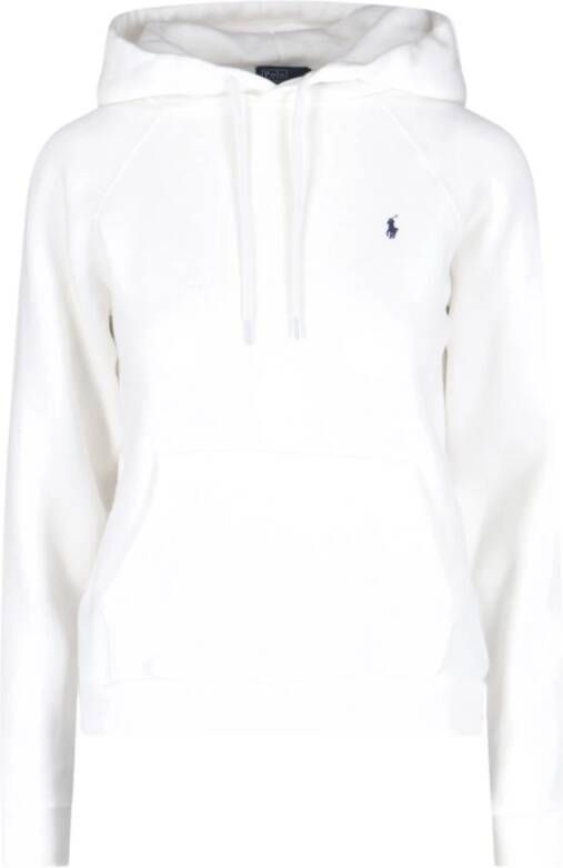 Ralph Lauren Witte hoodie met Polo-logo Wit Dames