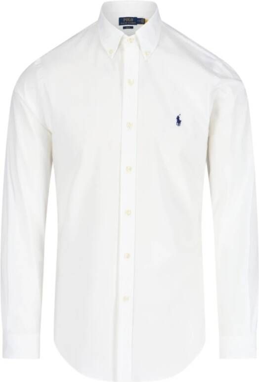 Polo Ralph Lauren Witte Stretch-Katoenen Overhemd met Polo Pony Motief White Heren - Foto 12