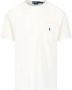 Polo Ralph Lauren Geborduurd Logo Ivoor Katoenen T-shirt White Heren - Thumbnail 3
