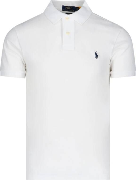 Ralph Lauren Witte Polo T-shirt met Korte Mouwen White Heren