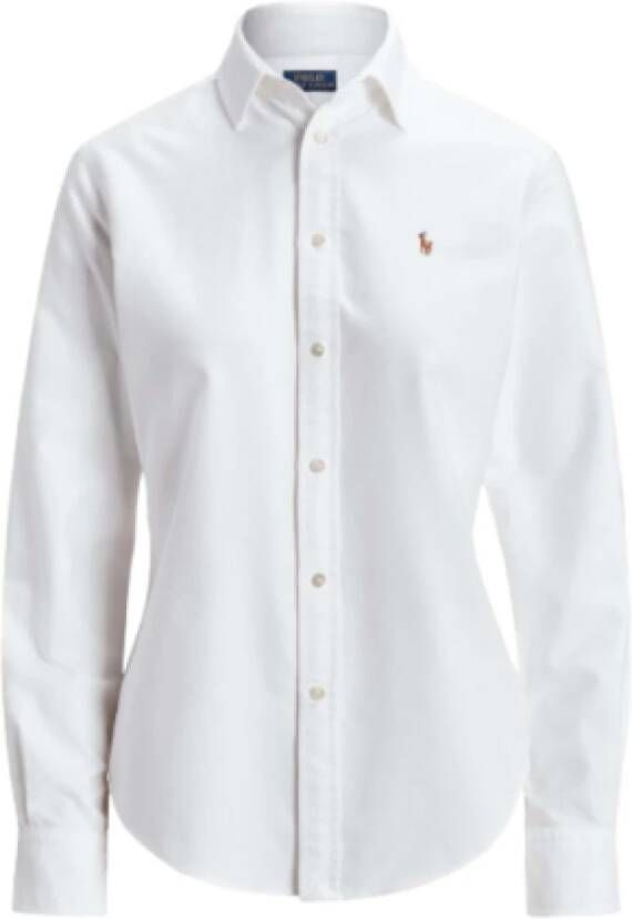 Ralph Lauren Witte Shirt Iconisch Logo Wit Dames
