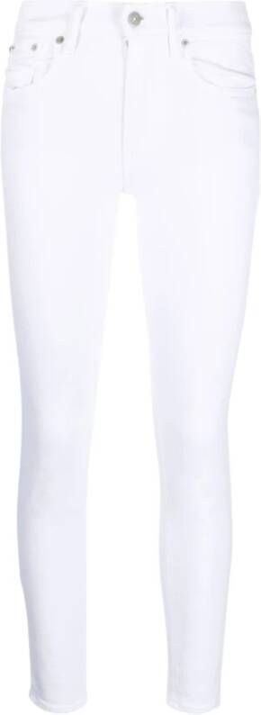 Ralph Lauren Witte Skinny Jeans met Middelhoge Taille Wit Dames