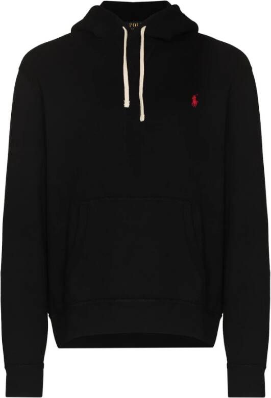 Ralph Lauren Zwarte Katoenen Hoodie Stijlvol en Comfortabel Zwart Heren