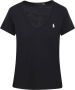 Ralph Lauren Zwarte Polo Korte Mouw T-Shirt Zwart Dames - Thumbnail 1