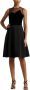 Ralph Lauren Zwarte Tule Fluweel Jurk met Strik Zwart Dames - Thumbnail 1