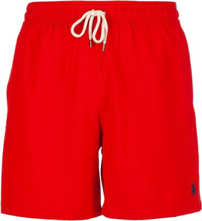 Polo Ralph Lauren Reiziger Strand Boxer Shorts Red Heren