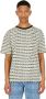Rassvet Logo gestreept T-shirt Beige Heren - Thumbnail 1