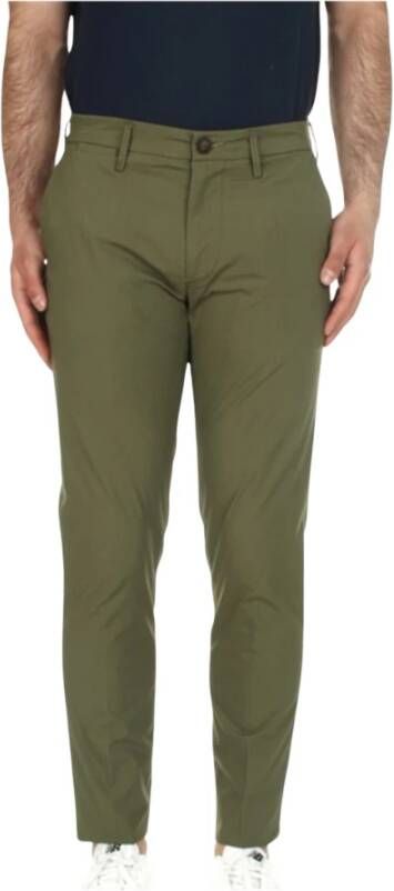 Re-Hash Slim Fit Amerikaanse Zakbroek Green Heren