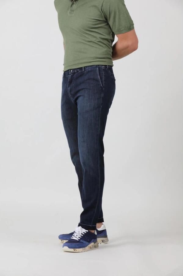 Re-Hash Denim Chinos Stijlvolle Jeans Blue Heren - Foto 4